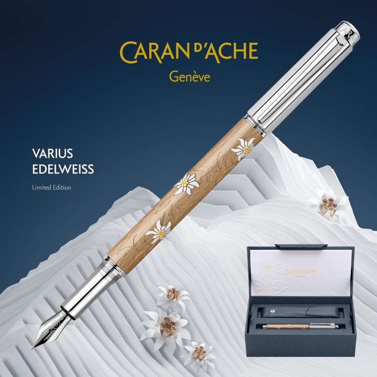Caran d'Ache Varius Edelweiss Pióro Wieczne 18k Limitowana Edycja