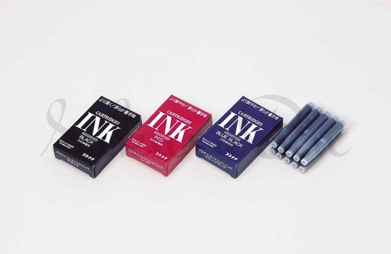 Platinum Atrament Czerwony Naboje 1,2ml Kpl 10szt