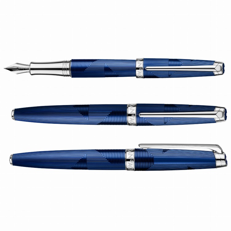 Caran d'Ache Leman Bleu Marin Pióro Wieczne 18k