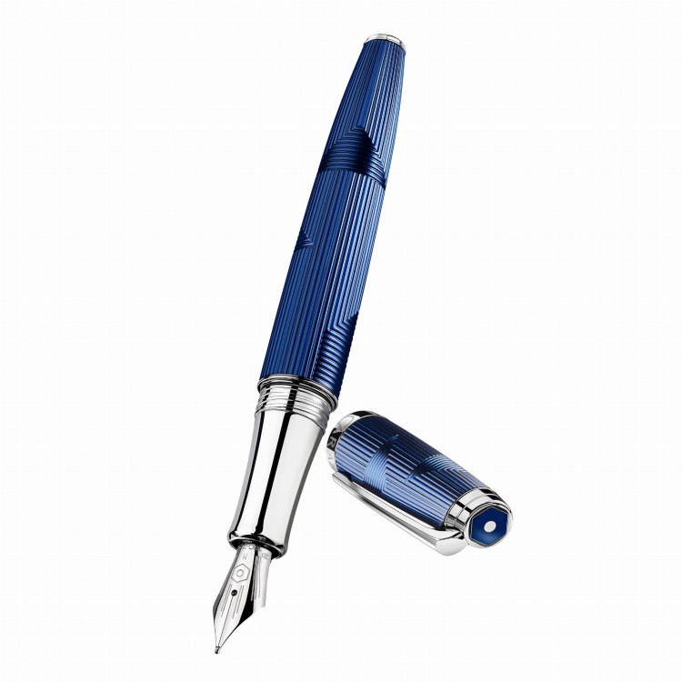Caran d'Ache Leman Bleu Marin Pióro Wieczne 18k