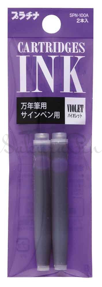 Platinum Atrament Fioletowy Naboje 1,2ml Kpl 2szt