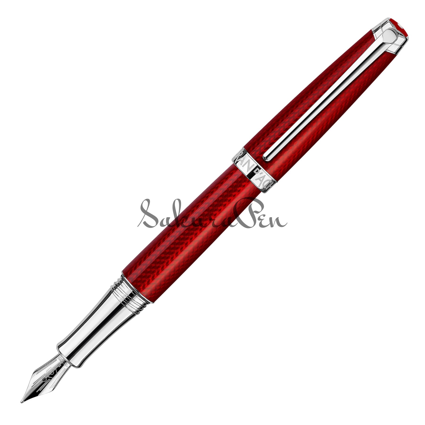Caran d'Ache Leman Rouge Carmin Pióro Wieczne 18k