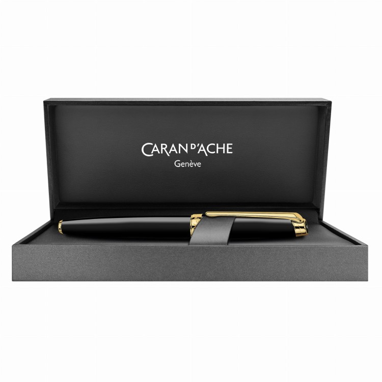 Caran d'Ache Leman Ebony Black Pióro Wieczne 18k