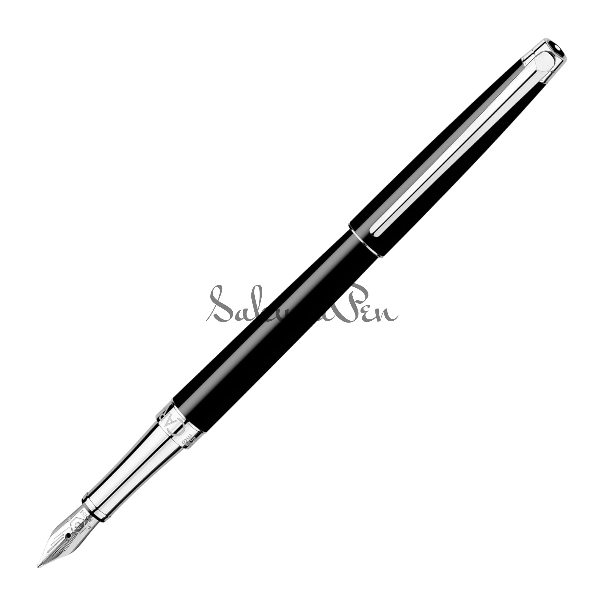 Caran d'Ache Leman Slim Black Pióro Wieczne 18k