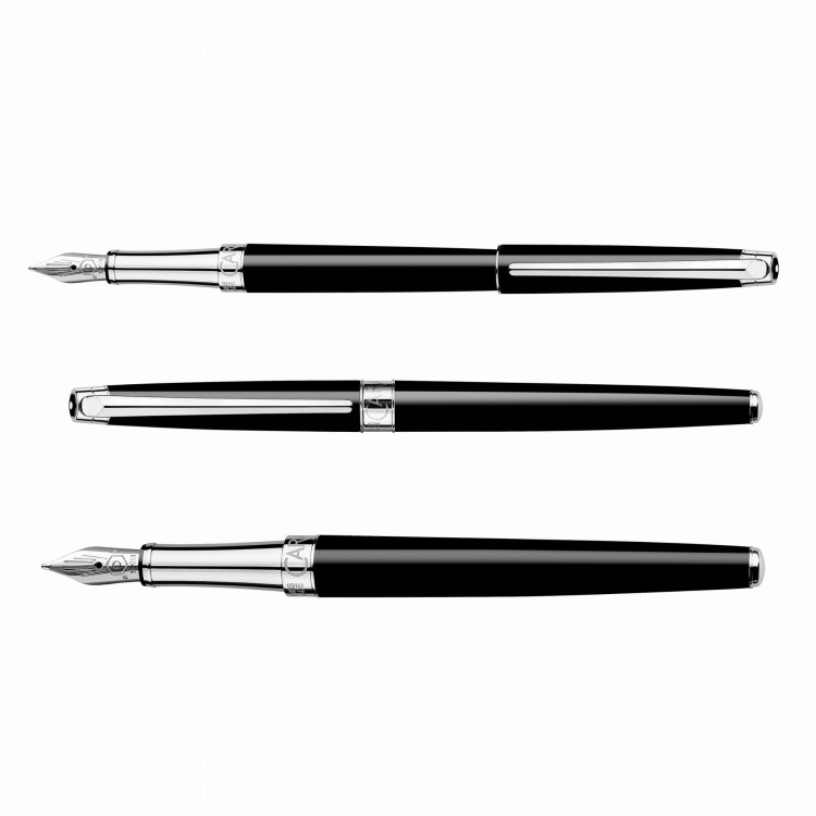 Caran d'Ache Leman Slim Black Pióro Wieczne 18k