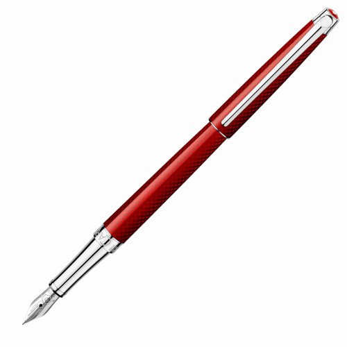 Caran d'Ache Leman Slim Rouge Carmin Pióro Wieczne 18k