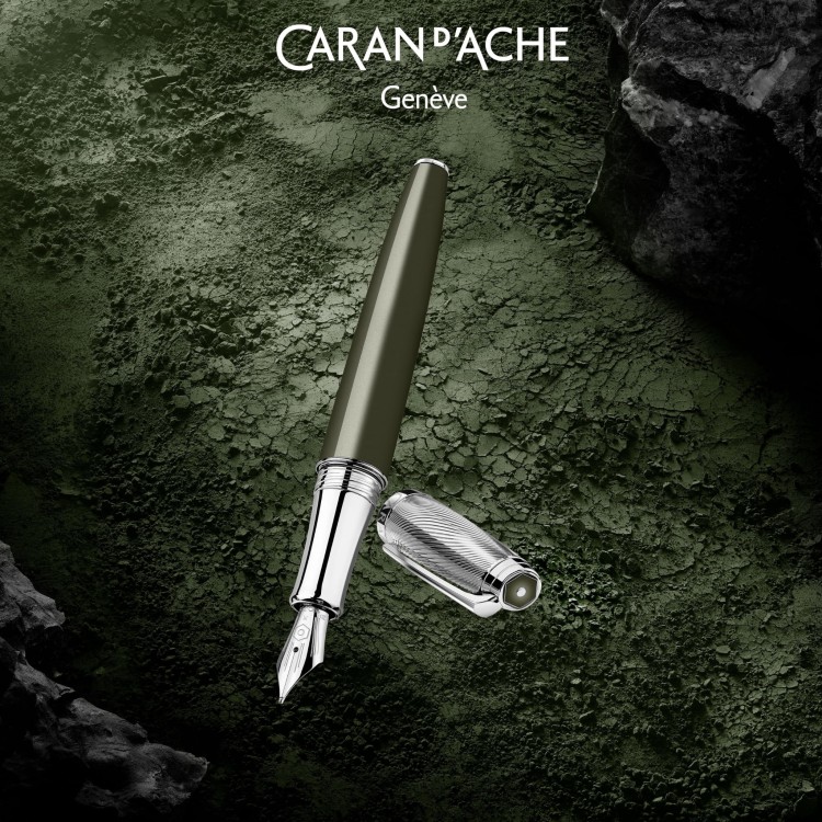 Caran d'Ache Leman Slim Terre d'Ombre Pióro Wieczne 18k
