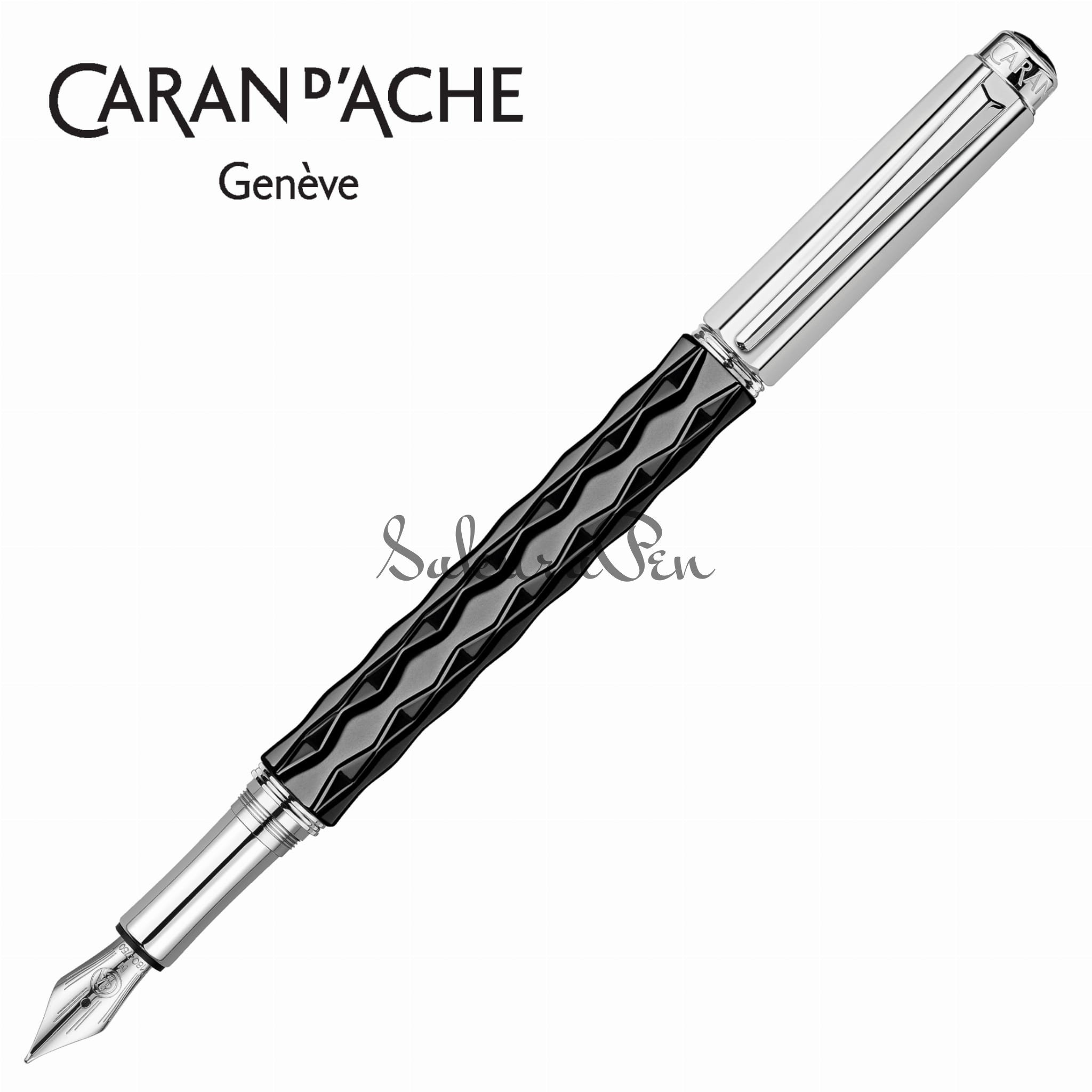 Caran d'Ache Varius Ceramic Black Pióro Wieczne 18k