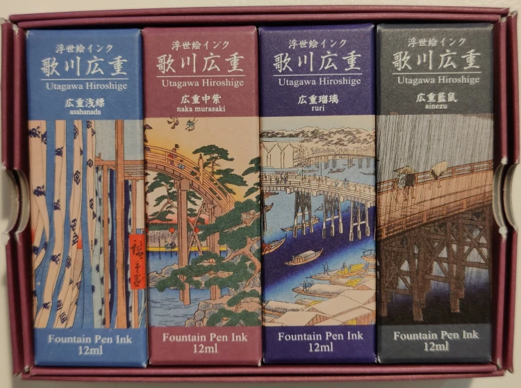 Taccia Ukiyo-e Atrament Hiroshige Kpl 4x12ml