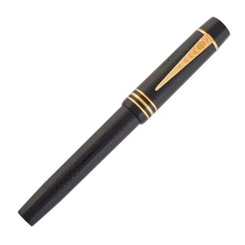 Onoto Magna Ebonite Black Gold Grawerowane Pióro Wieczne