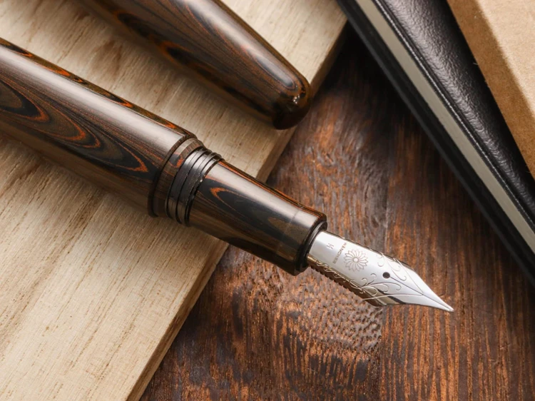 Wancher Dream True Ebonite Marble Brown Pióro Wieczne