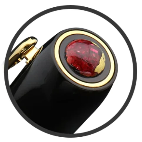 Wancher Seven Treasures Bakelite Black Sangria Pióro Wieczne