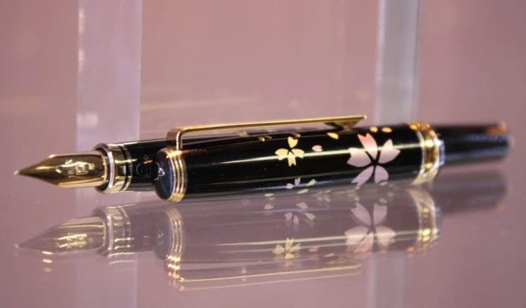 Platinum Vicoh Kanazawa-Haku Pióro Wieczne Maki-e Cherry Blossom