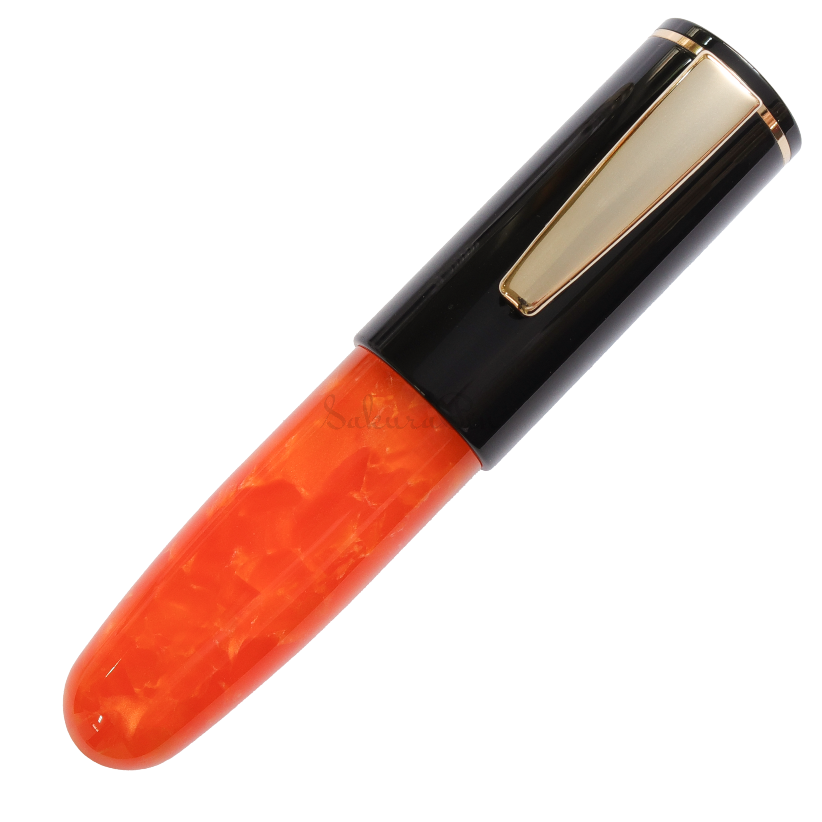 PoChaCo Black Chocolate Orange fountain pen.png