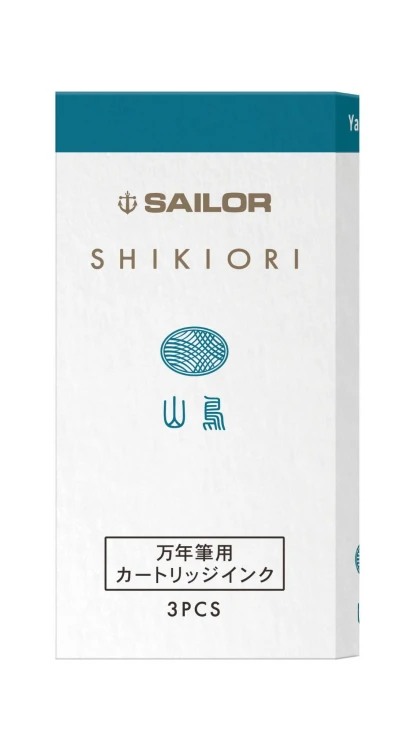 Sailor Atrament Shikiori Yamadori Turkusowy Naboje
