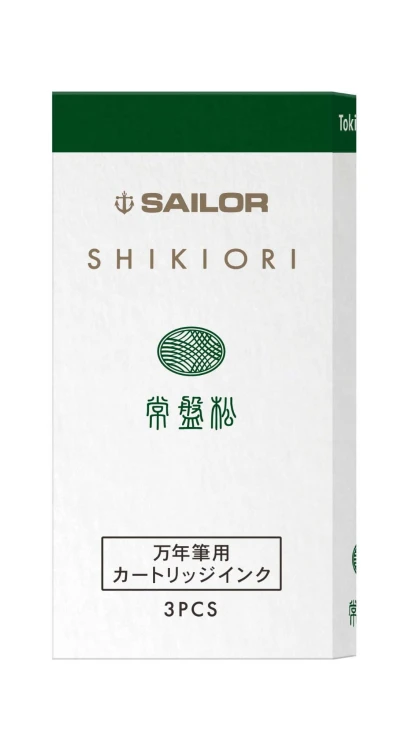 Sailor Atrament Shikiori Tokiwamatsu Zielony Naboje