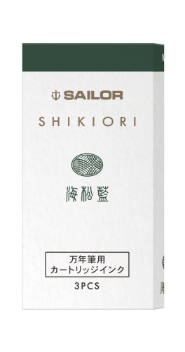 Sailor Atrament Shikiori Miruai Ciemnozielony Naboje