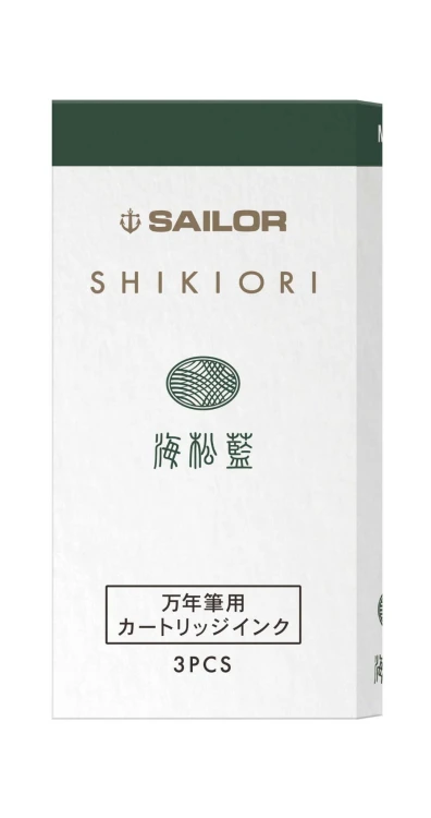Sailor Atrament Shikiori Miruai Ciemnozielony Naboje