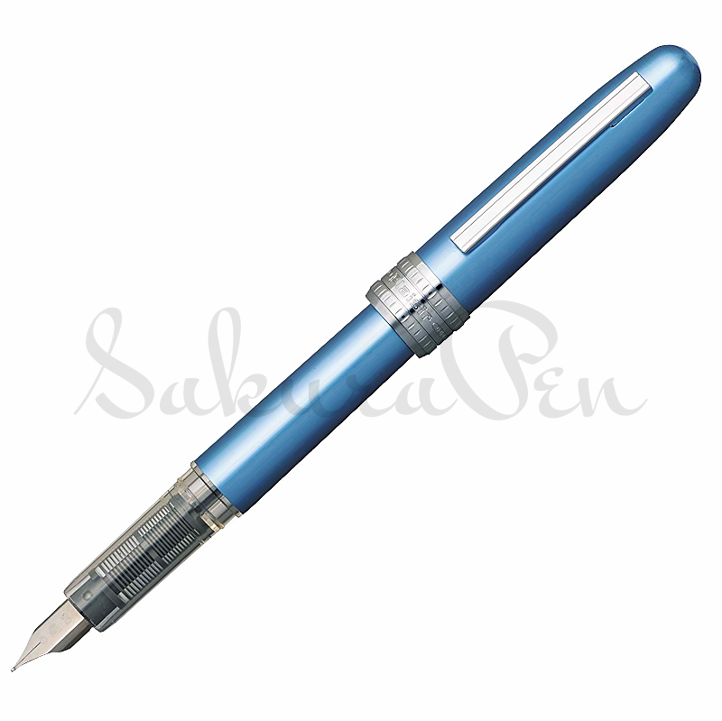 Platinum Plaisir Pióro Wieczne Aluminium Jasno Niebieskie