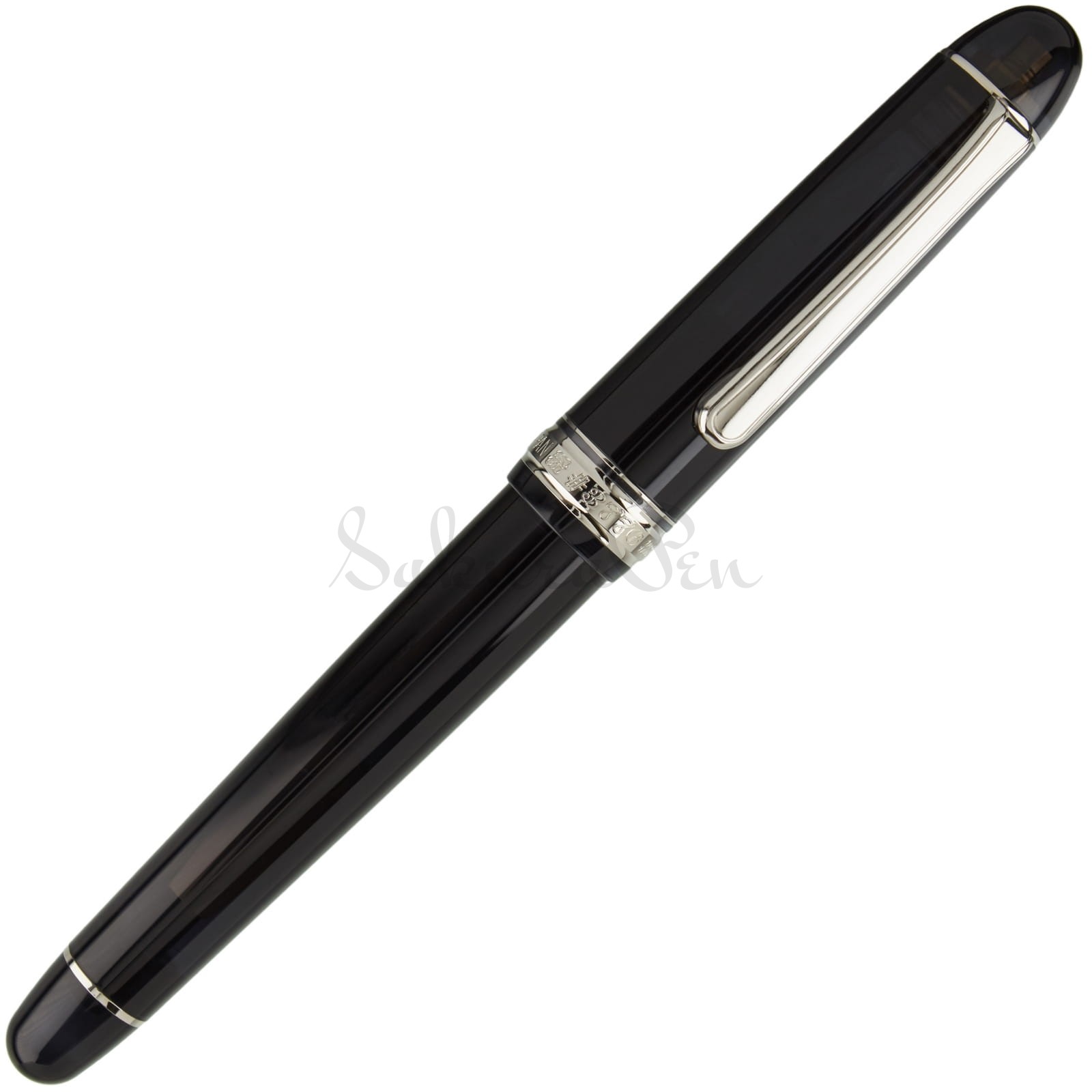 Platinum #3776 Century Rhodium Black Diamond 14k