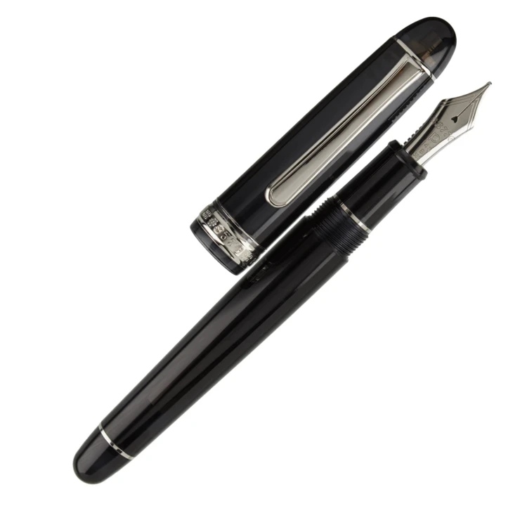 Platinum #3776 Century Rhodium Black Diamond 14k
