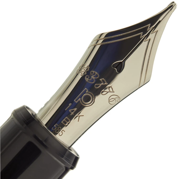 Platinum #3776 Century Rhodium Black Diamond 14k