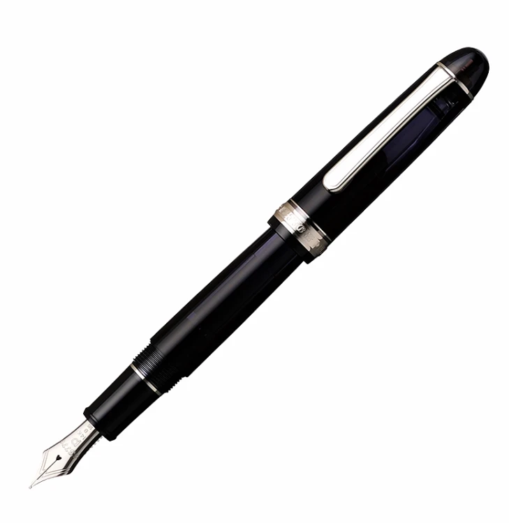 Platinum #3776 Century Rhodium Black Diamond 14k