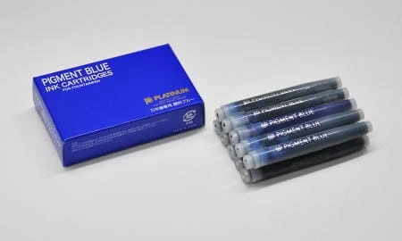 Platinum Atrament Niebieski Pigmentowy Naboje 1,2ml Kpl 10szt